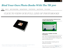 Tablet Screenshot of photobookbinding.com